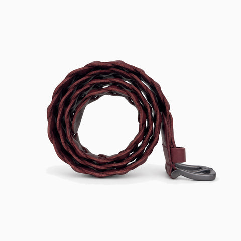 Yâr’in Custom Hand Braided Belt 762 Burgundy
