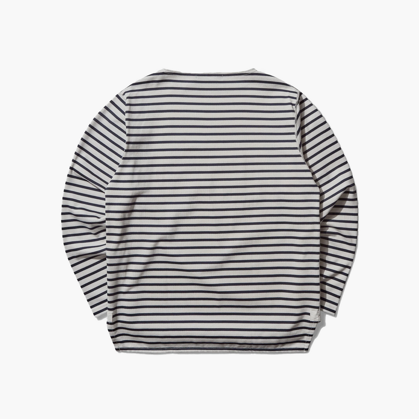 Junya Watanabe MAN Cotton Longsleeve Stripe T-Shirt White / Navy