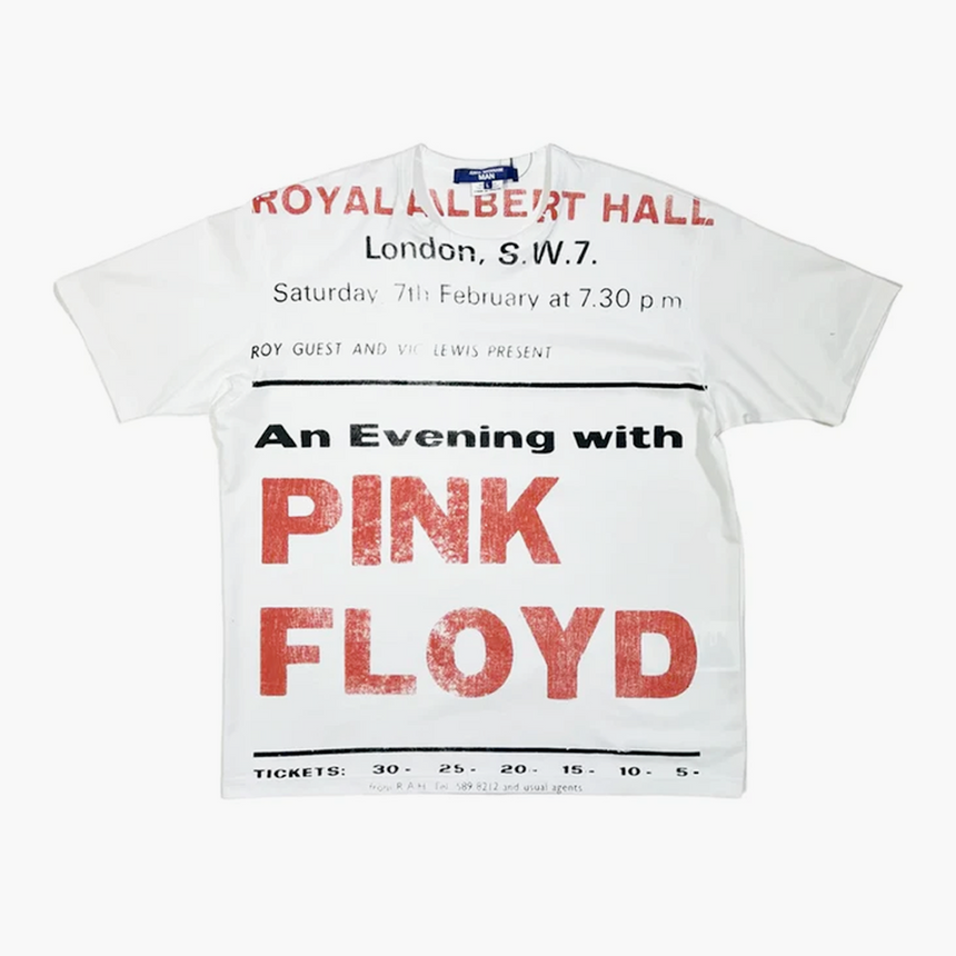 Junya Watanabe MAN Pink Floyd Cotton T-Shirt White