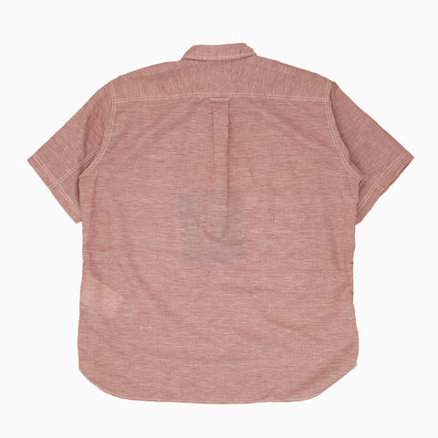 Junya Watanabe MAN Linen Patchwork Shirt Red / White