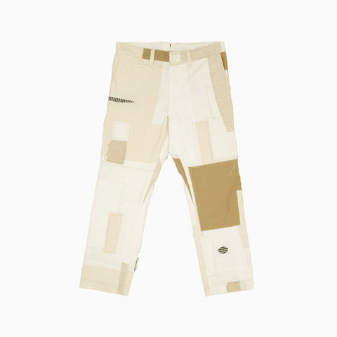 Junya Watanabe MAN Patchwork Pants White / Brown