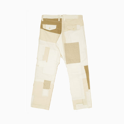 Junya Watanabe MAN Patchwork Pants White / Brown