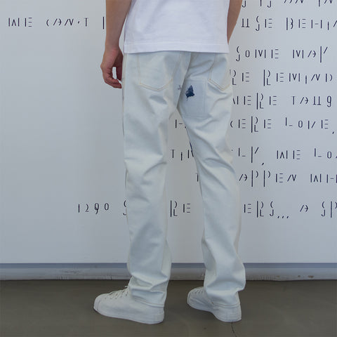 Junya Watanabe MAN Cotton Pants White / Light Indigo