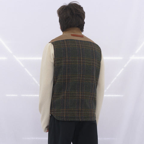 Junya Watanabe MAN x Filson Leather Patched Vest Beige / Brown