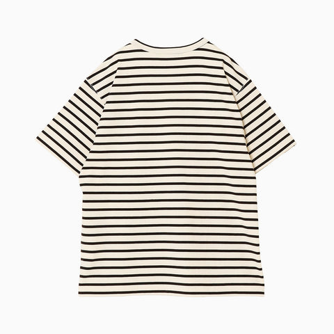 Junya Watanabe MAN S/S Striped T-Shirt Natural / Black