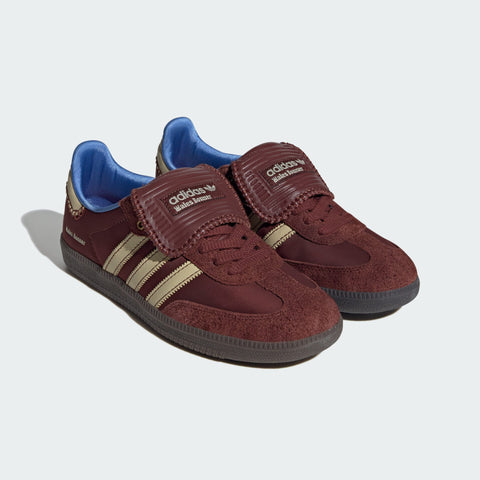 adidas Originals x Wales Bonner Samba Nylon Low Trainers Fox Brown / Sandy Beige / Lucky Blue