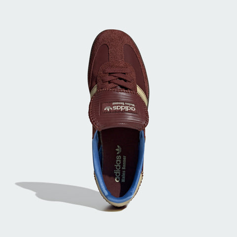adidas Originals x Wales Bonner Samba Nylon Low Trainers Fox Brown / Sandy Beige / Lucky Blue