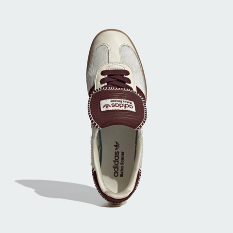 adidas Originals x Wales Bonner Samba Pony Tonal Low Trainers Cream White / Mystery Brown
