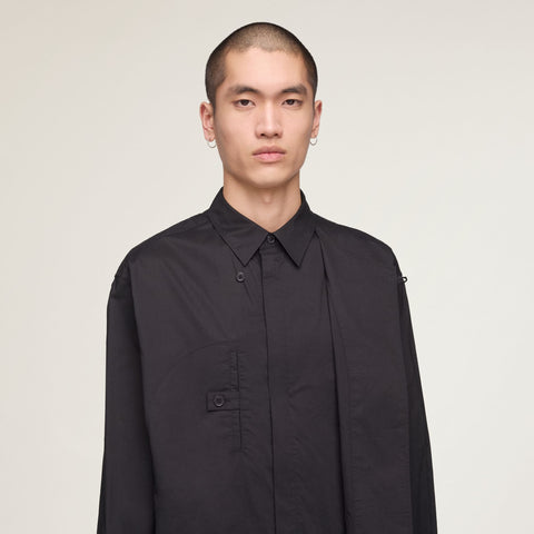 adidas Y-3 Adaptive Cotton Shirt Black