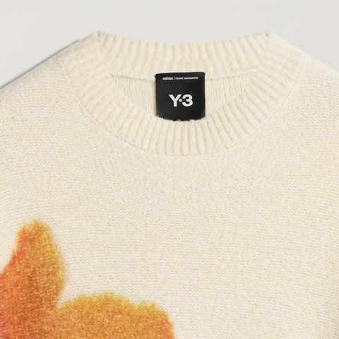 adidas Y-3 AOP Knit Crew Price Core White