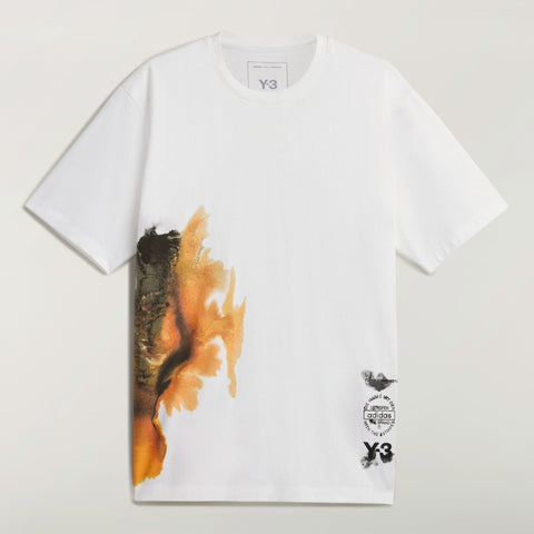 adidas Y-3 AOP Short Sleeve Tee Core White