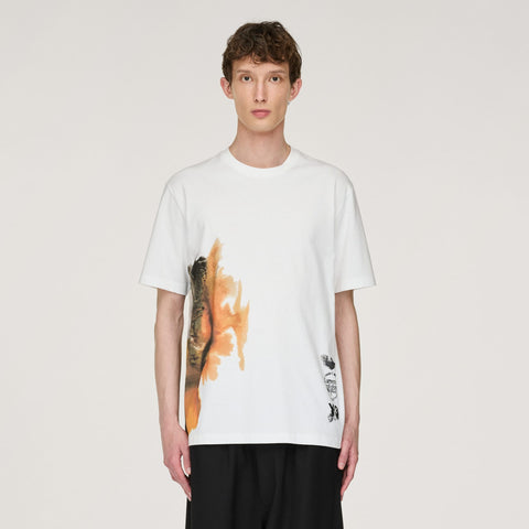 adidas Y-3 AOP Short Sleeve Tee Core White