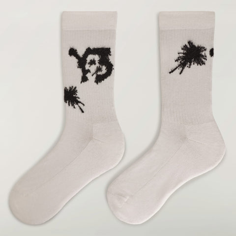 adidas Y-3 x Chito Graphic Crew Socks White