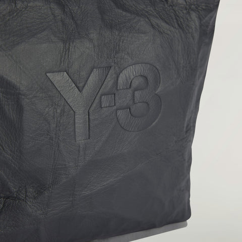 adidas Y-3 Crinkle Leather Mini Bag Black