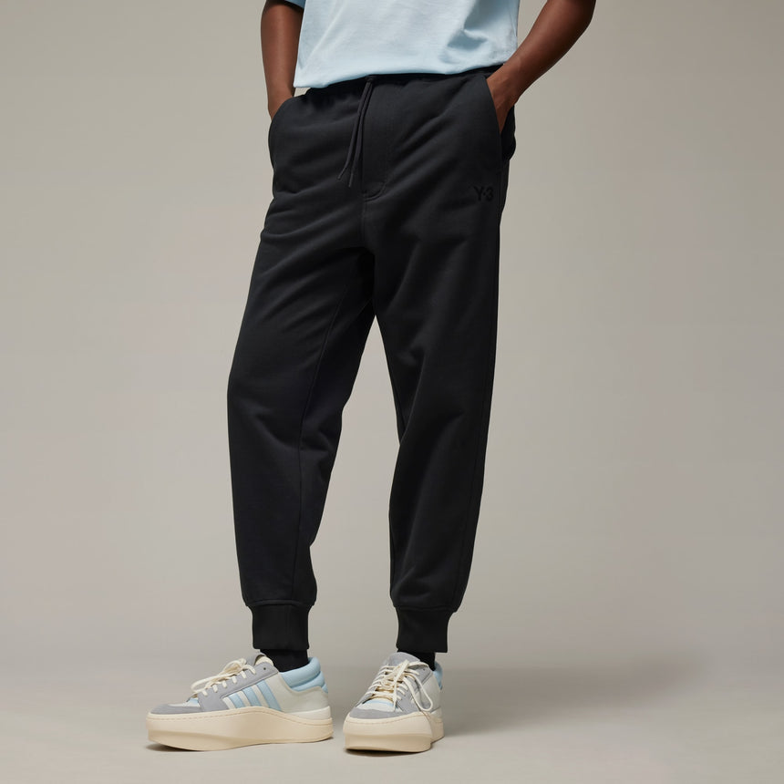 adidas Y-3 Organic Cotton Terry Cuffed Pants Black