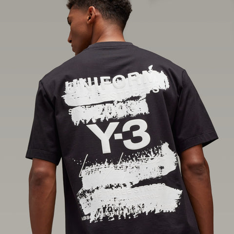 adidas Y-3 Graphic Short Sleeve Tee Black