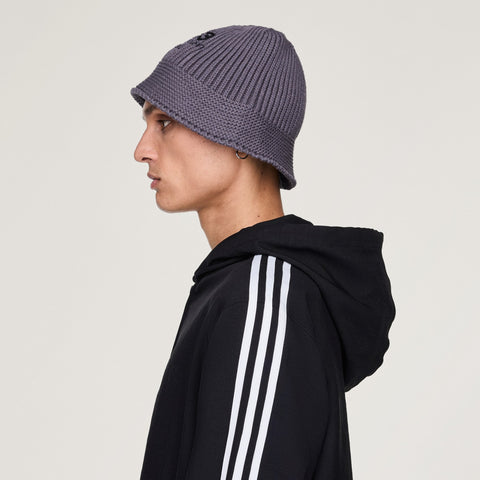 adidas Y-3 Heritage Knit Bucket Hat Granite