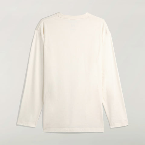 adidas Y-3 Logo Long Sleeve Tee Chalk White