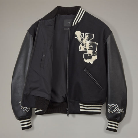 adidas  Y-3 Letterman Jacket Black