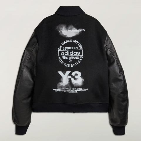 adidas Y-3 Letterman Jacket Black