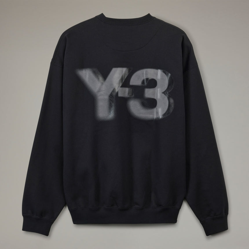 adidas Y-3 Logo Crew Sweatshirt Black