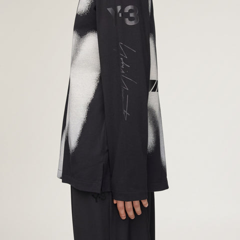 adidas Y-3 x Mercedes-AMG Petronas F1 Team Yohji Graphic Long Sleeve Tee Black