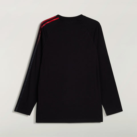 adidas Y-3 Oversized Gradient Stripes Long Sleeve T-Shirt Black