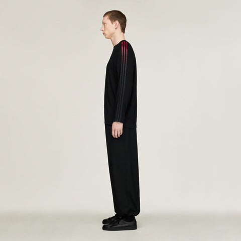 adidas Y-3 Oversized Gradient Stripes Long Sleeve T-Shirt Black