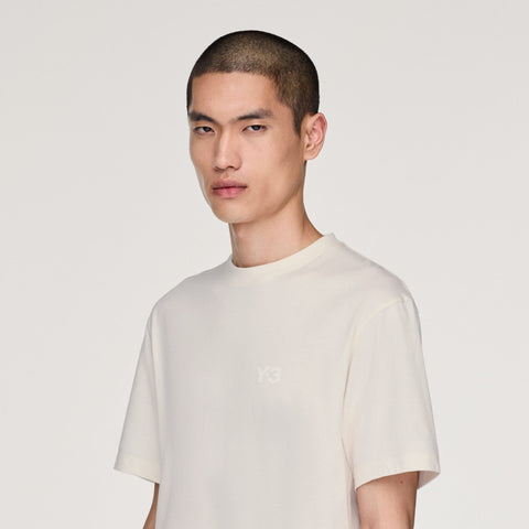 adidas Y-3 Regular Short Sleeve T-Shirt Chalk White