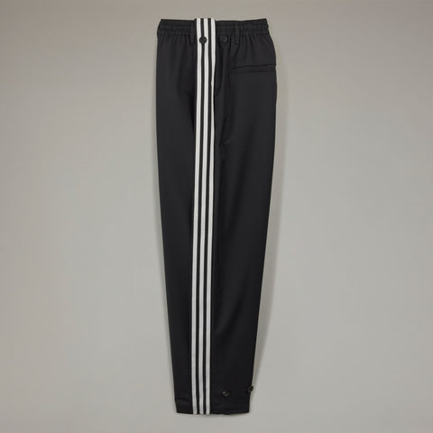 adidas Y-3 Refined Wool 3-Stripes Track Pants Black