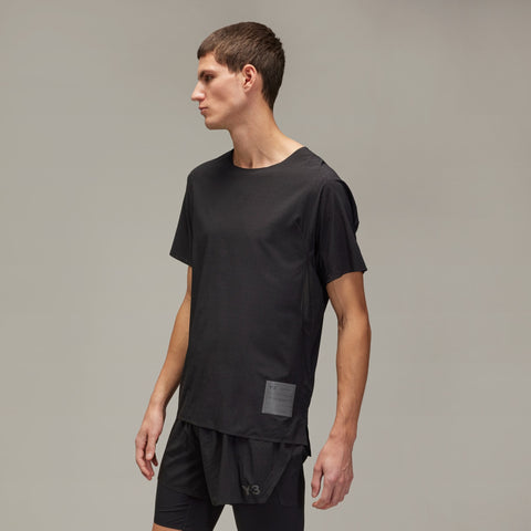 adidas Y-3 Running Short Sleeve Tee Black