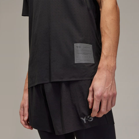 adidas Y-3 Running Short Sleeve Tee Black