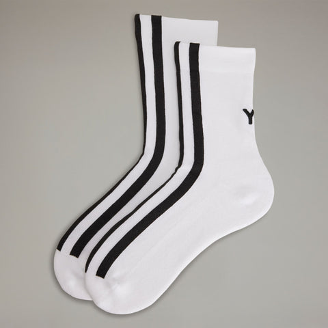 adidas Y-3 Stripes Socks White