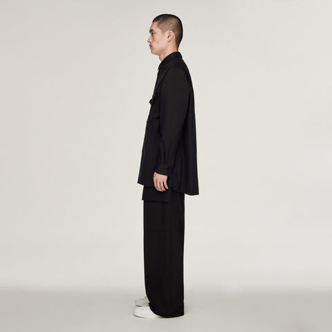 adidas Y-3 Twill Utility Overshirt Black