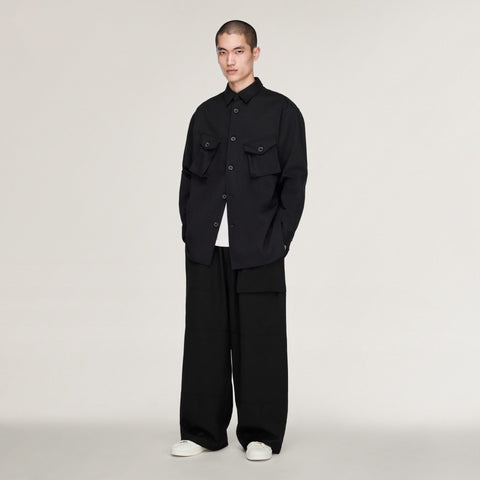 adidas Y-3 Twill Utility Overshirt Black