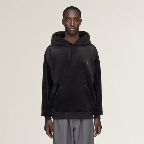 adidas Y-3 Velvet Corduroy Hoodie Black