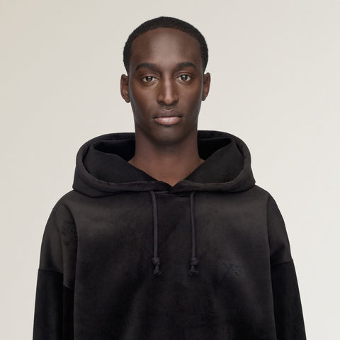 adidas Y-3 Velvet Corduroy Hoodie Black
