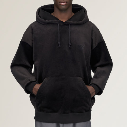 adidas Y-3 Velvet Corduroy Hoodie Black