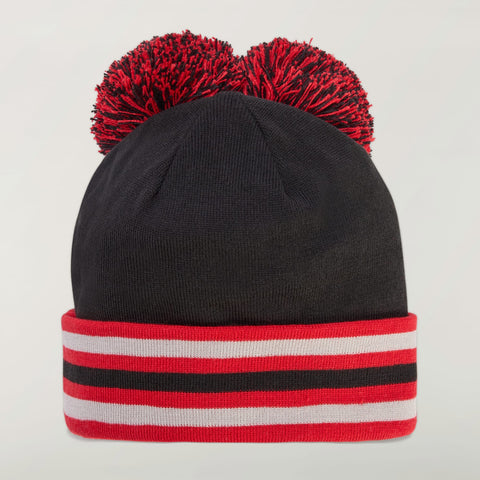 adidas Originals x AVAVAV Souvenir Pom-Pom Beanie Black / Better Scarlet