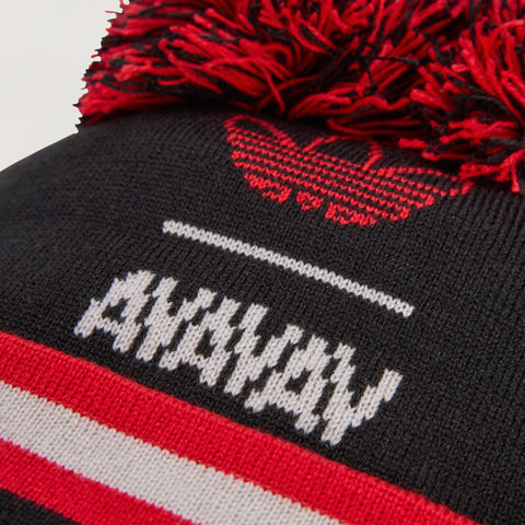 adidas Originals x AVAVAV Souvenir Pom-Pom Beanie Black / Better Scarlet