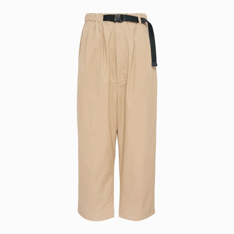 Comme des Garçons HOMME Buckle Waistband Cotton Pants Beige