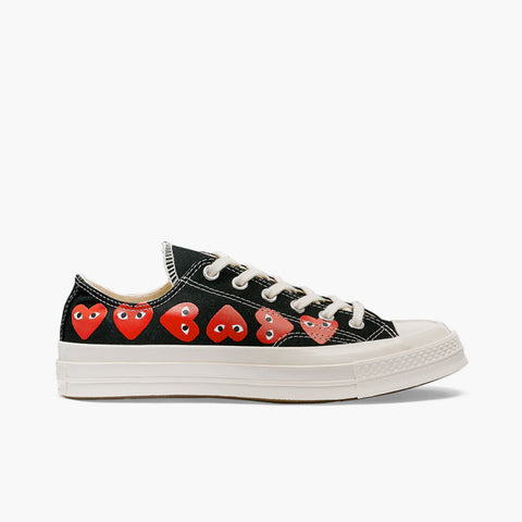 Comme des Garçons Play Converse Chuck Taylor All Star '70 Low Multi Red Heart Black