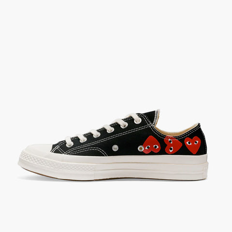 Comme des Garçons Play Converse Chuck Taylor All Star '70 Low Multi Red Heart Black