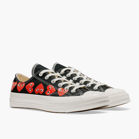 Comme des Garçons Play Converse Chuck Taylor All Star '70 Low Multi Red Heart Black