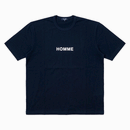 Comme des Garçons HOMME Cotton Tight Tension Jersey Garment Print T-Shirts Navy