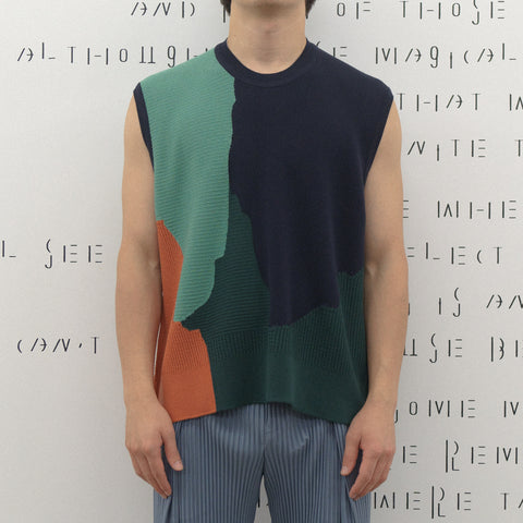 Homme Plissé Issey Miyake Agate Knit Top Green