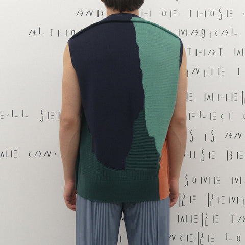 Homme Plissé Issey Miyake Agate Knit Top Green