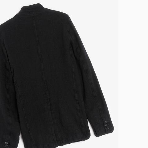 Comme des Garçons SHIRT Knit Woven Shirt Jacket Black