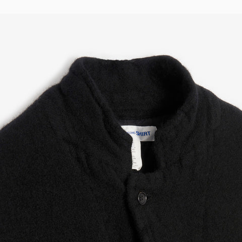 Comme des Garçons SHIRT Knit Woven Shirt Jacket Black