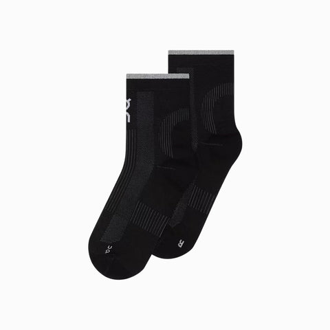 PHOTO On Performance Run Sock Mid Black | Eclipse